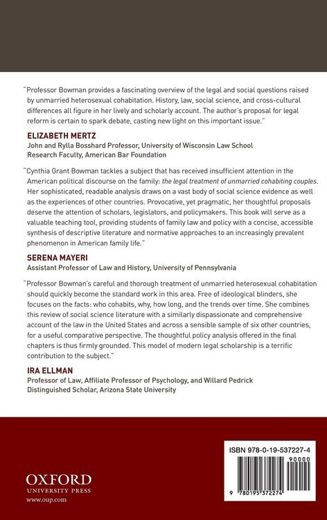 Produktbild: Unmarried Couples, Law, and Public Policy