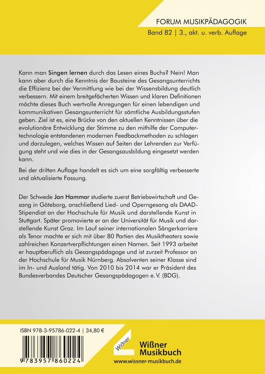 Produktbild: Gesang lehren und lernen im Spannungsfeld zwischen Instinkt und Wissenschaft
