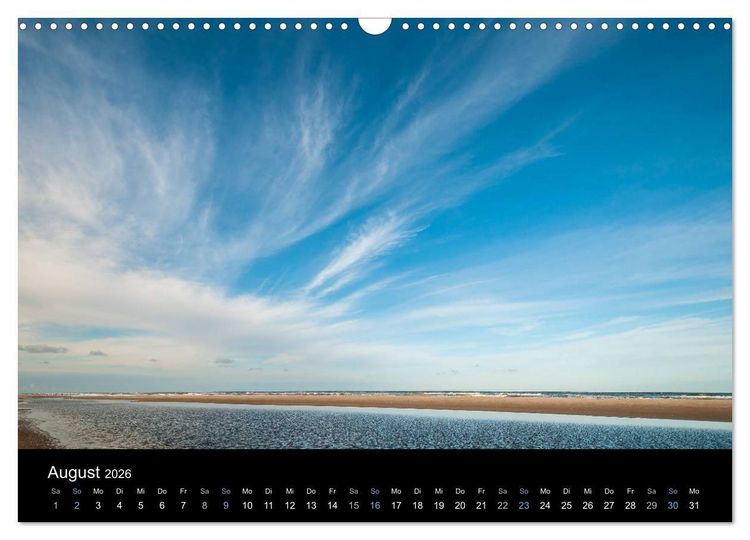 Produktbild: Wolken &uuml;ber D&auml;nemark (Wandkalender 2026 DIN A3 quer), CALVENDO Monatskalender