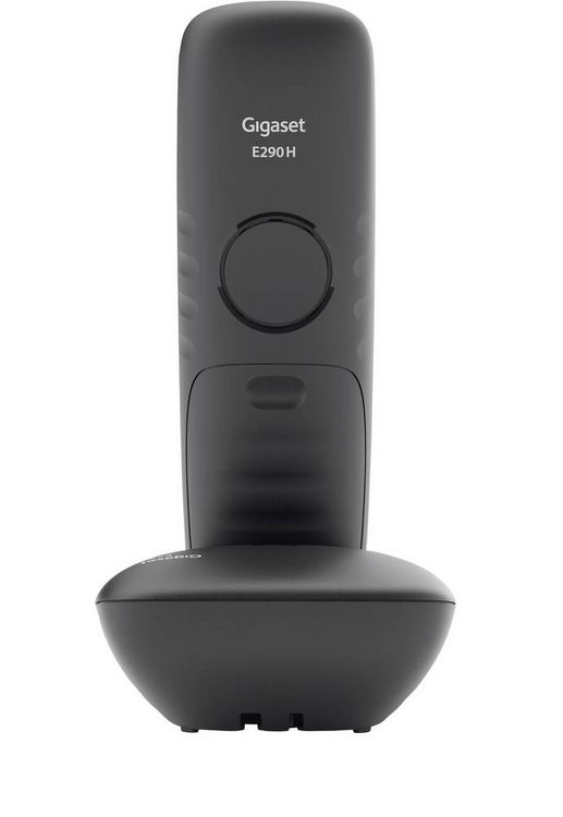 Produktbild: Gigaset E290 DECT/GAP Schnurloses Telefon analog f&uuml;r H&ouml;rger&auml;te kompatibel, Freisprechen, Babyphone Schwarz