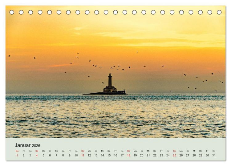 Produktbild: Kalender Traumstr&auml;nde 2026 (Tischkalender 2026 DIN A5 quer), CALVENDO Monatskalender