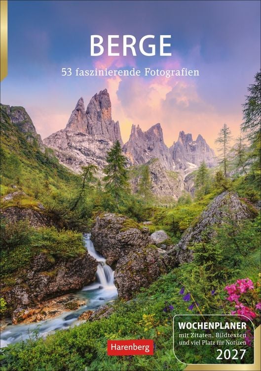 Produktbild: Berge Wochenplaner 2027 - 53 faszinierende Fotografien