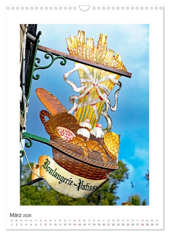 Produktbild: Nasenschilder der Z&uuml;nfte und Gasth&auml;user in Frankreich (Wandkalender 2026 DIN A3 hoch), CALVENDO Monatskalender