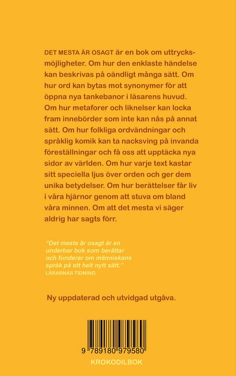 Produktbild: Det mesta &auml;r osagt
