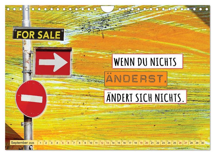 Produktbild: Erfolg hat 3 Buchstaben TUN (Wandkalender 2026 DIN A4 quer), CALVENDO Monatskalender