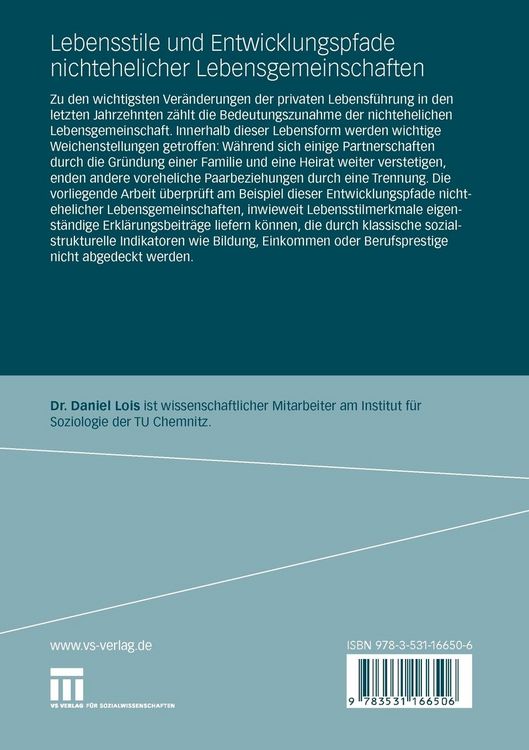 Produktbild: Lebensstile und Entwicklungspfade nichtehelicher Lebensgemeinschaften