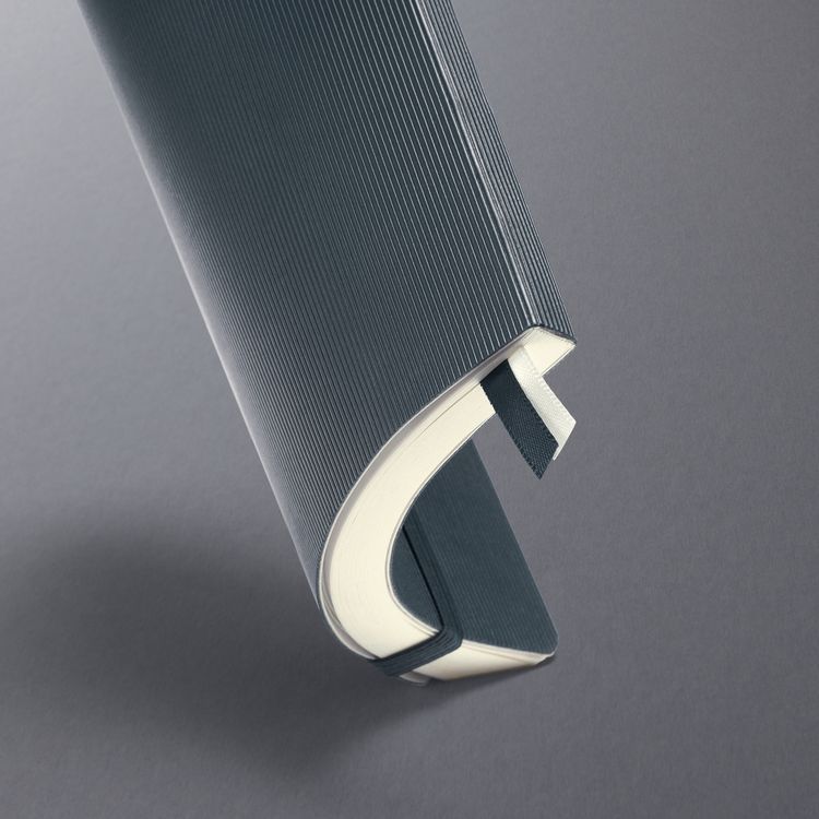 Produktbild: SIGEL Notizbuch Conceptum Softcover Softwave, liniert dunkelgrau