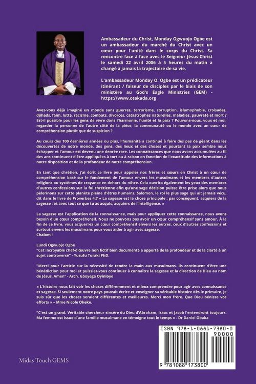 Produktbild: E scape &Agrave; un monde de compr&eacute;hension Antidote &agrave; la haine contre les musulmans, les chr&eacute;tiens et les
