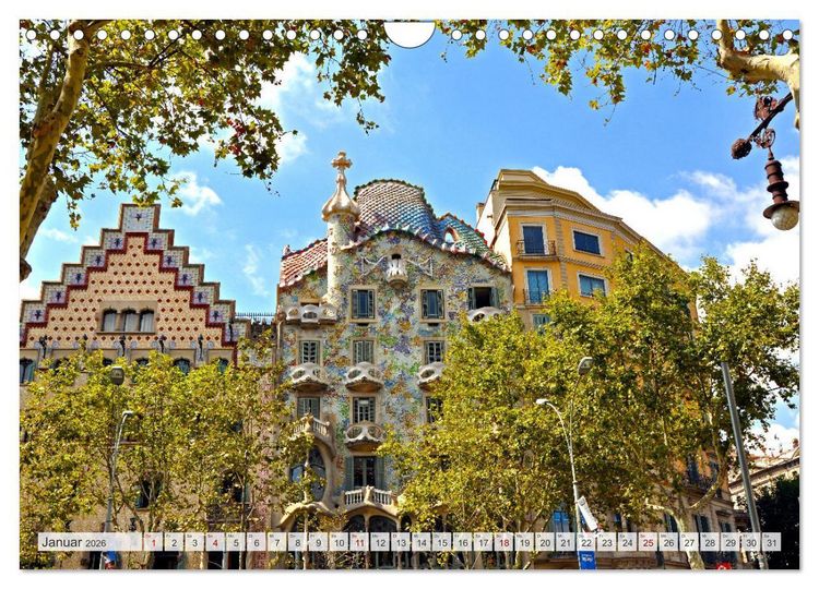Produktbild: BARCELONA - Metropole am Mittelmeer (Wandkalender 2026 DIN A4 quer), CALVENDO Monatskalender