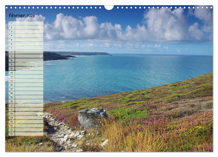Produktbild: FINISTERE La pointe du bout du monde (Calendrier mural 2026 DIN A3 vertical), CALVENDO calendrier mensuel