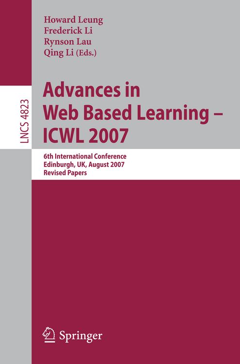 Produktbild: Advances in Web Based Learning - ICWL 2007