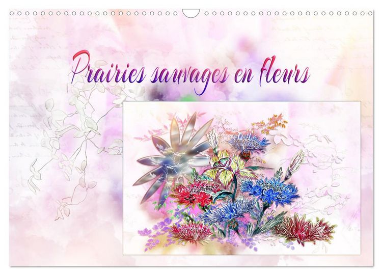 Produktbild: Prairies sauvages en fleurs (Calendrier mural 2026 DIN A3 vertical), CALVENDO calendrier mensuel