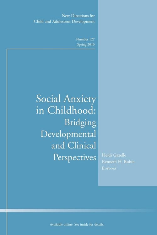 Produktbild: Social Anxiety in Childhood Br