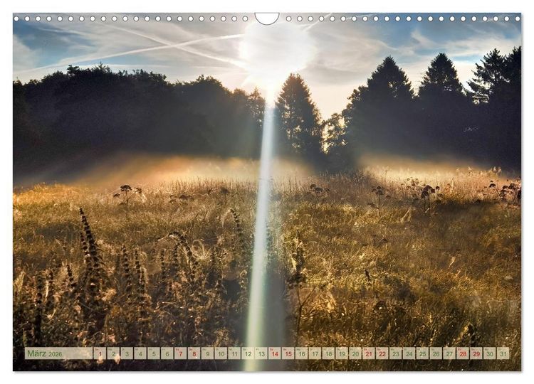 Produktbild: Morgengl&uuml;hen & Nebelschimmer (Wandkalender 2026 DIN A3 quer), CALVENDO Monatskalender