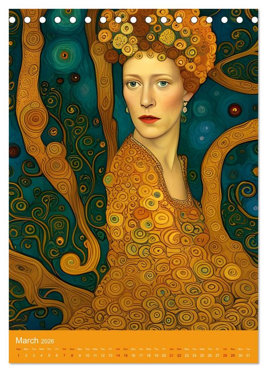 Produktbild: A Fusion of Masters (Desk Calendar 2026 DIN A5 portrait), CALVENDO 12 Month DeskCalendar