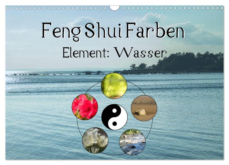 Produktbild: Feng Shui Farben - Element Wasser (Wandkalender 2026 DIN A3 quer), CALVENDO Monatskalender