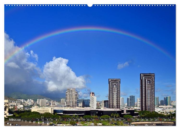 Produktbild: Hawaii - Inseln am anderen Ende der Welt (hochwertiger Premium Wandkalender 2026 DIN A2 quer), Kunstdruck in Hochglanz