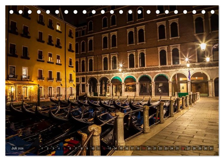 Produktbild: Leuchtendes Venedig (Tischkalender 2026 DIN A5 quer), CALVENDO Monatskalender
