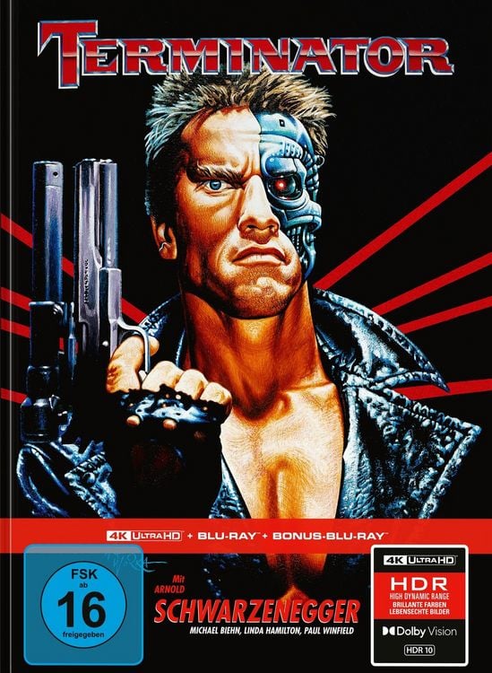 Produktbild: Terminator - Limitiertes 3-Disc-Mediabook &ndash; Cover B (4K Ultra HD + Blu-ray + Bonus-Blu-ray)