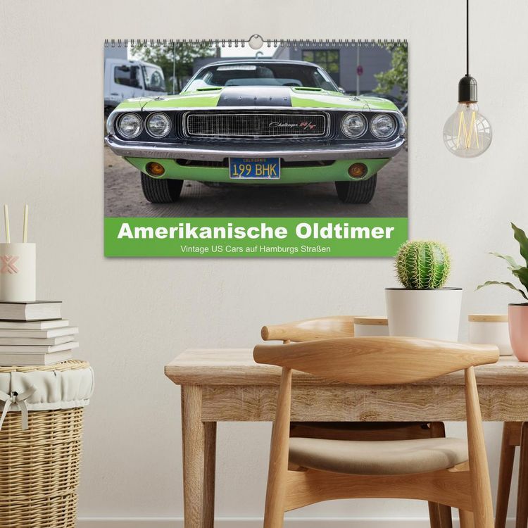 Produktbild: Amerikanische Oldtimer - Vintage US Cars auf Hamburgs Stra&szlig;en (Wandkalender 2026 DIN A3 quer), CALVENDO Monatskalender