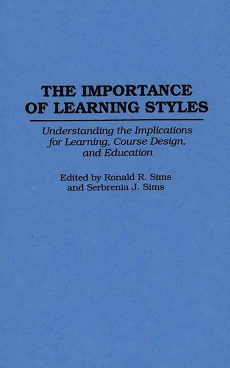 Produktbild: The Importance of Learning Styles
