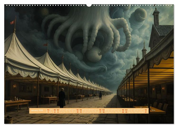 Produktbild: A Year of the Uncanny (Wall Calendar 2026 DIN A2 landscape), CALVENDO 12 Month Wall Calendar
