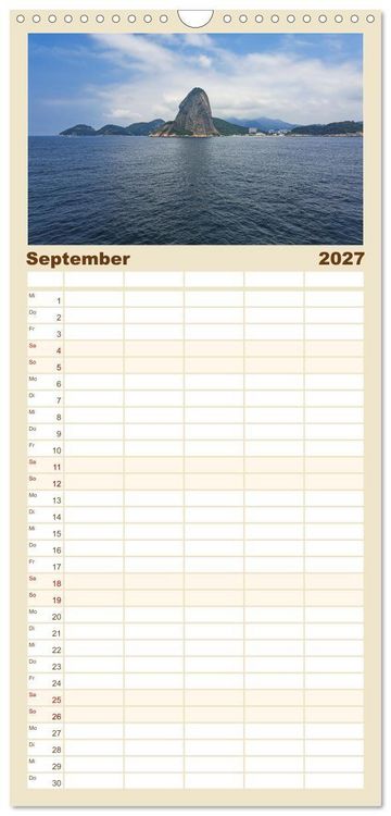 Produktbild: Familienplaner 2027 - Entdecke S&uuml;damerika: Monat f&uuml;r Monat mit 5 Spalten (Wandkalender, 21 x 45 cm) CALVENDO