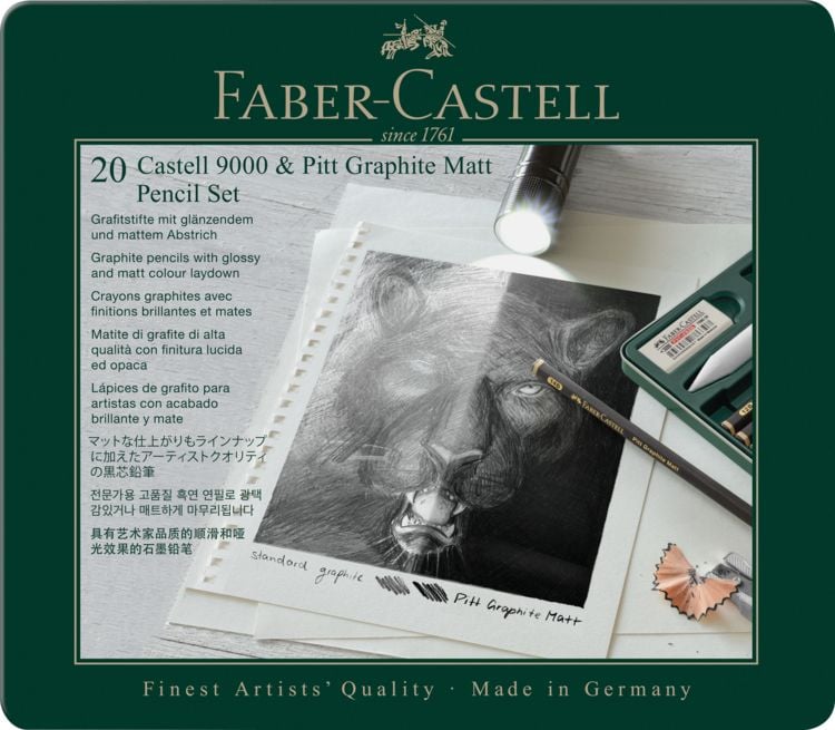 Produktbild: Faber-Castell Set Pitt Graphite Matt & Castell 9000