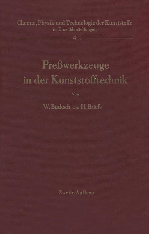 Produktbild: Pre&szlig;werkzeuge in der Kunststofftechnik