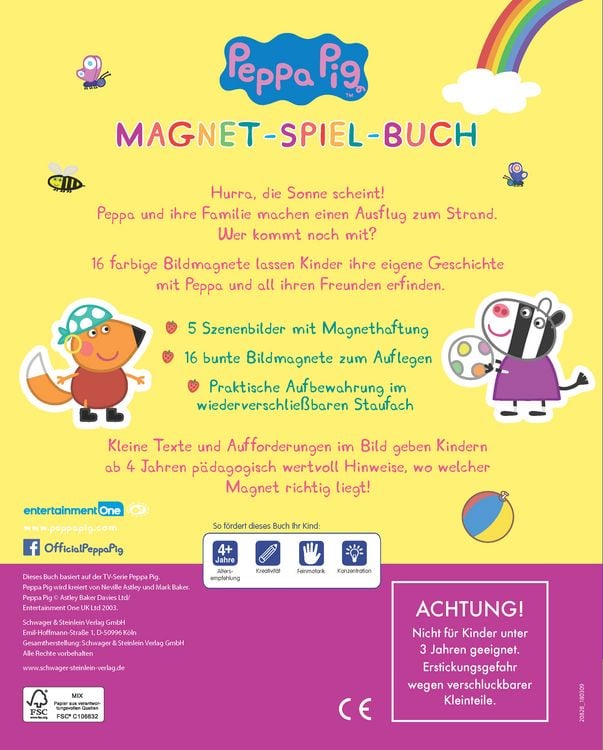 Produktbild: Peppa Pig Magnet-Spiel-Buch