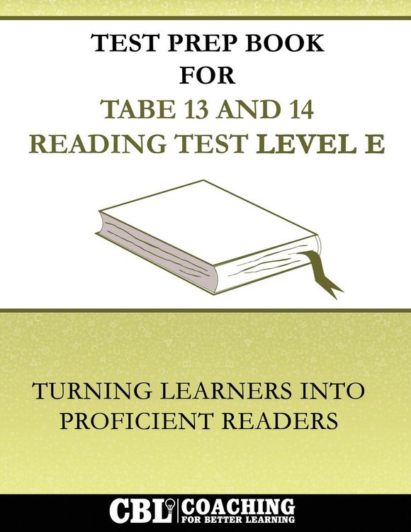 Produktbild: Test Prep Book For TABE 13 and 14 Reading Test Level E