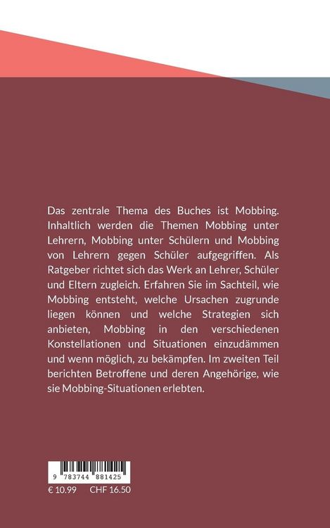 Produktbild: Mobbing in der Schule