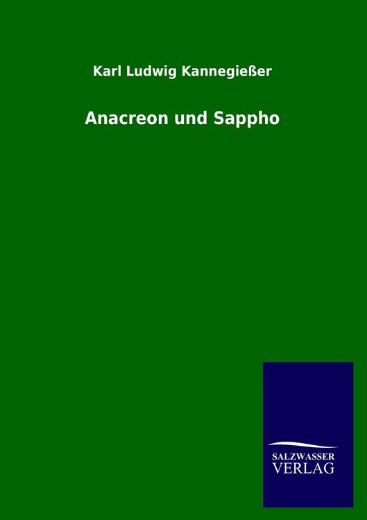 Produktbild: Anacreon und Sappho