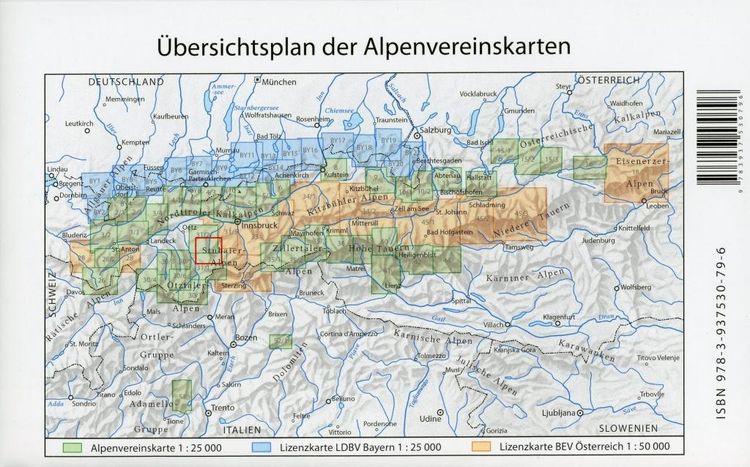 Produktbild: Stubaier Alpen, Mitte