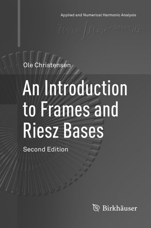 Produktbild: An Introduction to Frames and Riesz Bases