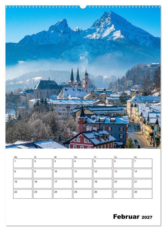 Produktbild: Berchtesgadener Land - Faszination zwischen Watzmann und K&ouml;nigssee (Wandkalender 2027 DIN A2 hoch), CALVENDO Monatskalender