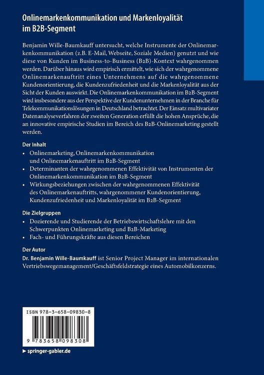 Produktbild: Onlinemarkenkommunikation und Markenloyalit&auml;t im B2B-Segment