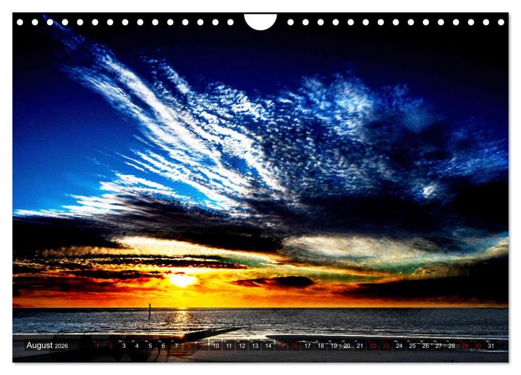 Produktbild: Bis zum Horizont. Der Himmel &uuml;ber Norddeutschland. (Wandkalender 2026 DIN A4 quer), CALVENDO Monatskalender