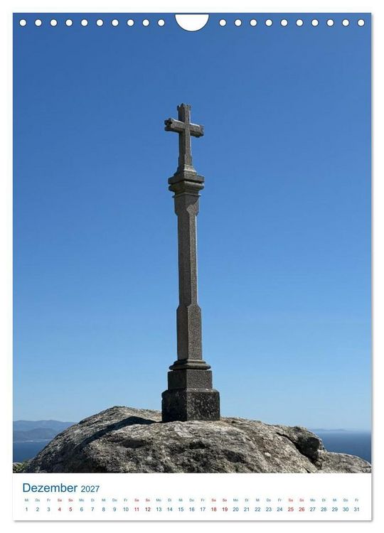 Produktbild: Camino a Fisterra - der Jakobsweg zum Kap Finisterra (Wandkalender 2027 DIN A4 hoch), CALVENDO Monatskalender