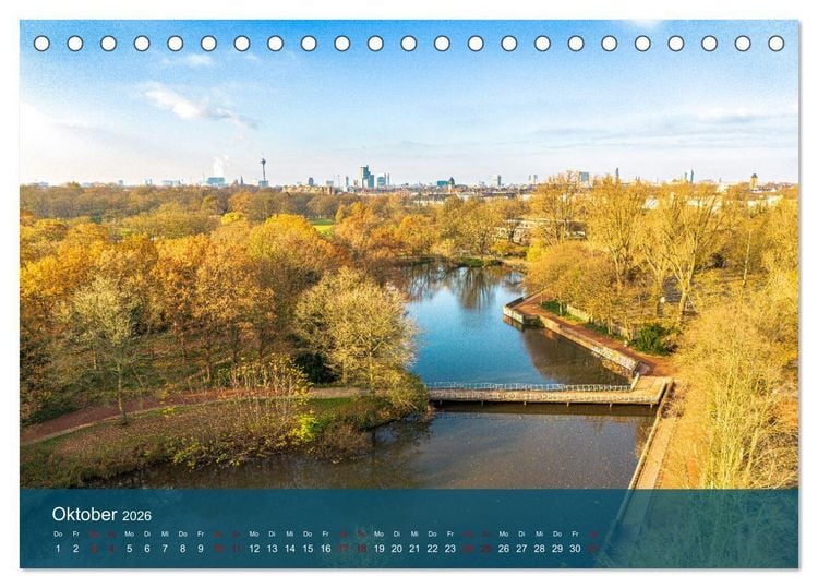 Produktbild: Die D&uuml;ssel von den Quellen bis zu den M&uuml;ndungen (Tischkalender 2026 DIN A5 quer), CALVENDO Monatskalender