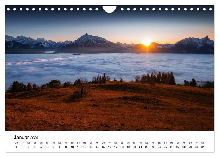 Produktbild: Wunderwelt Schweiz (Wandkalender 2026 DIN A4 quer), CALVENDO Monatskalender