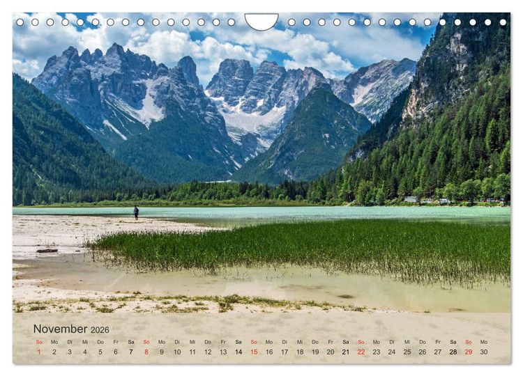 Produktbild: Dolomiten - Bezaubernde Giganten (Wandkalender 2026 DIN A4 quer), CALVENDO Monatskalender