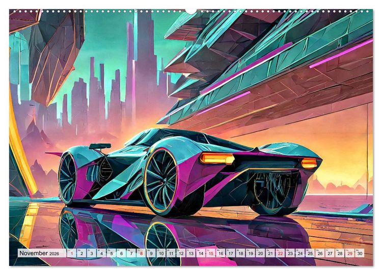 Produktbild: Motoren-Panorama (Wandkalender 2026 DIN A2 quer), CALVENDO Monatskalender