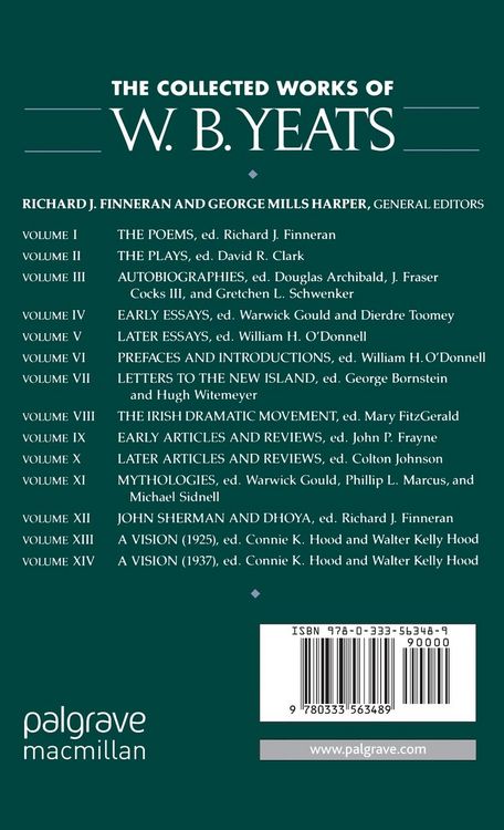 Produktbild: The Collected Works of W.B. Yeats