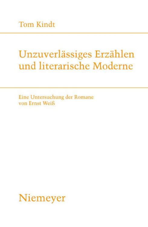 Produktbild: Unzuverl&auml;ssiges Erz&auml;hlen und literarische Moderne