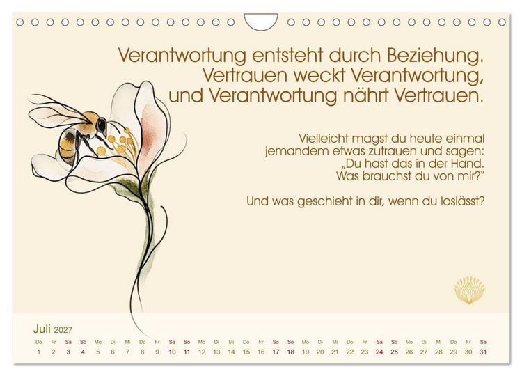Produktbild: Arbeit ist Beziehung (Wandkalender 2027 DIN A4 quer), CALVENDO Monatskalender