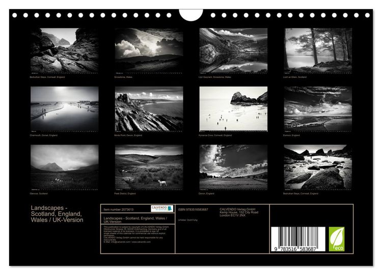 Produktbild: Landscapes - Scotland, England, Wales / UK-Version (Wall Calendar 2026 DIN A4 landscape), CALVENDO 12 Month Wall Calendar