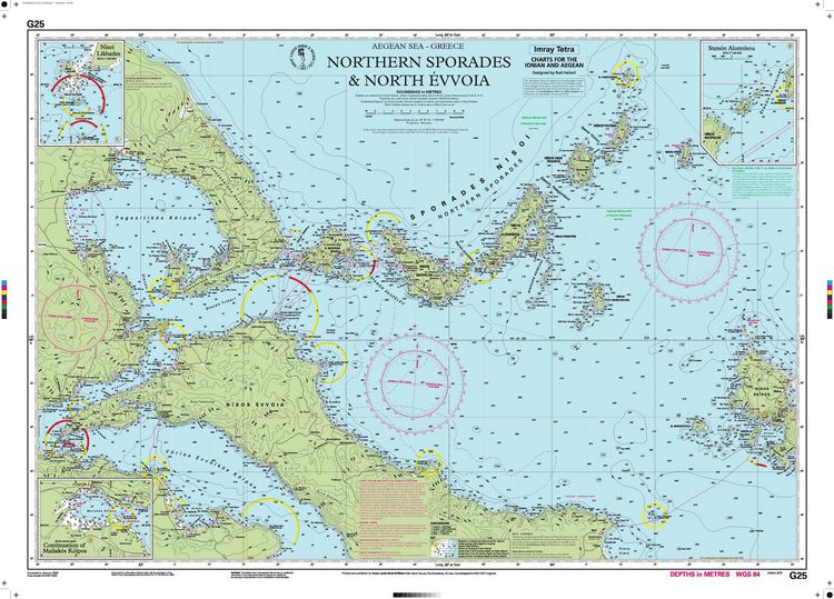 Produktbild: G25 Northern Sporades and North &Eacute;vvoia, Imray Chart