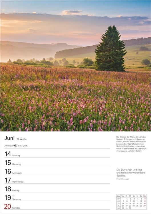 Produktbild: Natursch&auml;tze Deutschlands Wochenplaner 2027 - Eine Reise in 53 Bildern