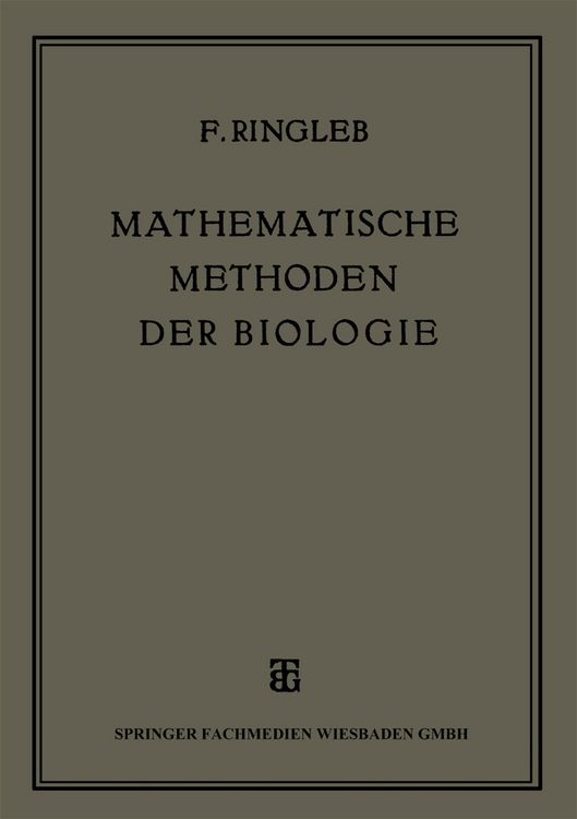 Produktbild: Mathematische Methoden der Biologie